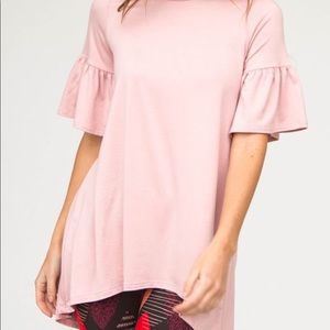 Blush Agnes & Dora Ruffle Sleeve Tunic